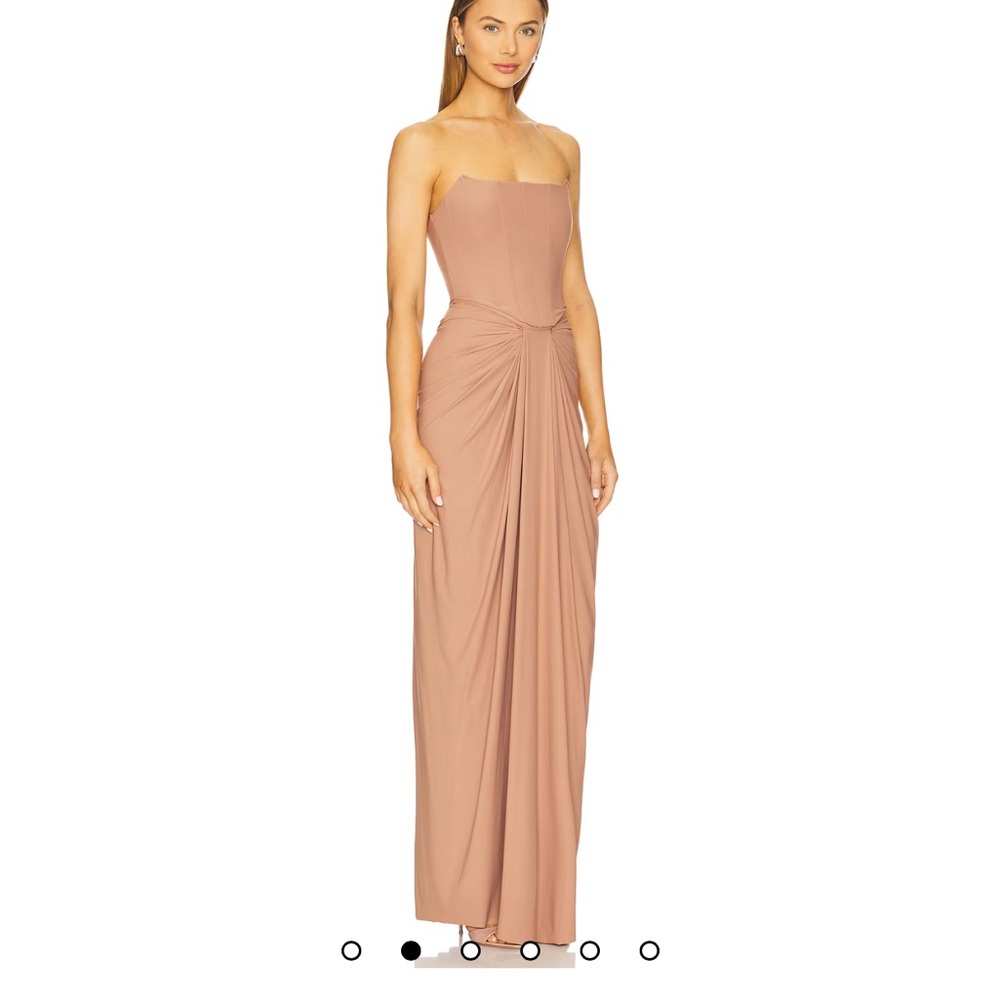 Deme x REVOLVE Pearl Gown in Brown Small